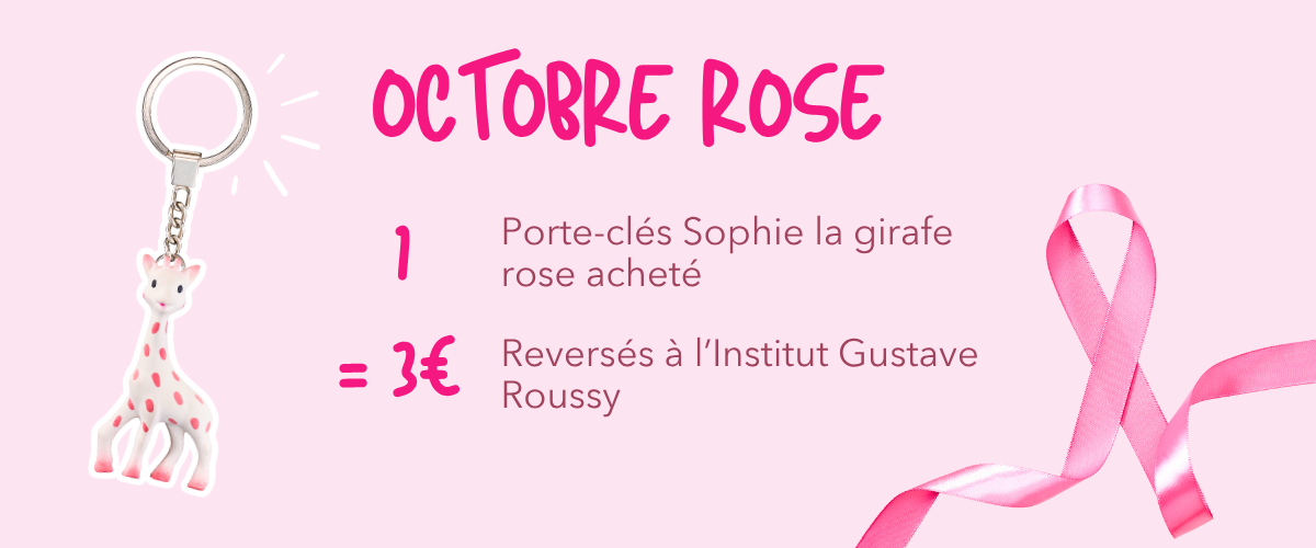 Sophie la girafe x Octobre Rose